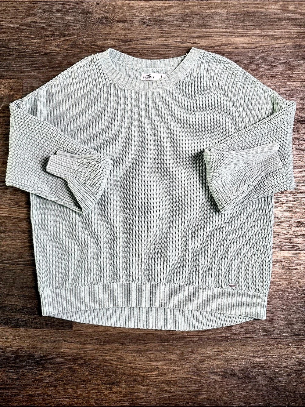 Hollister Ribbed Knit Crewneck Sweater Small